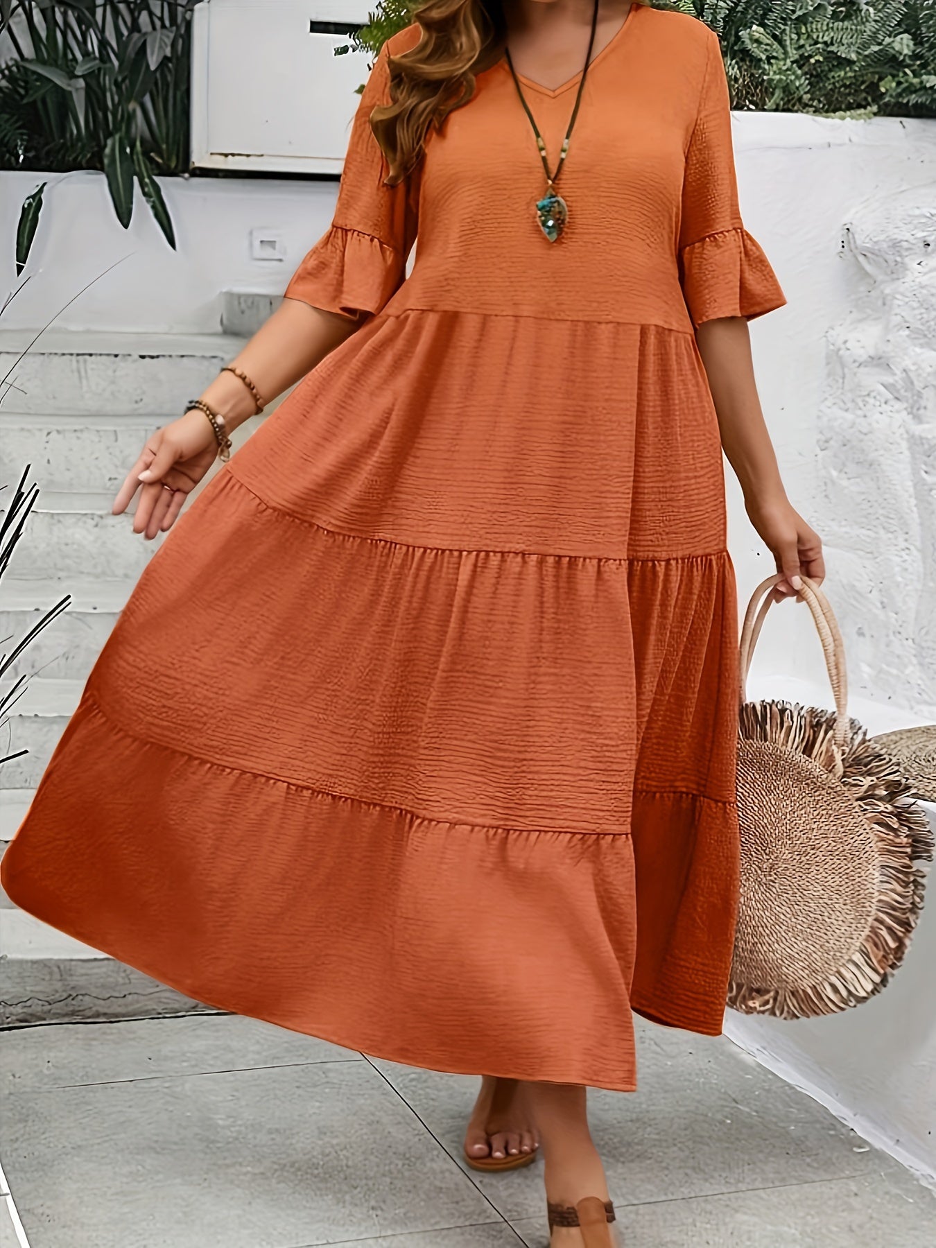 Graceful Flowy Summer Dress