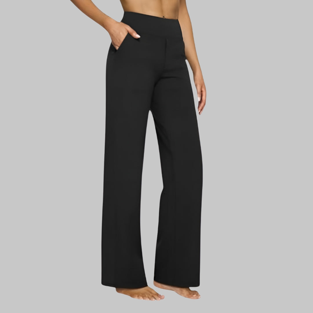 High Waist Wide Leg Pocket Stretch Yoga Pant