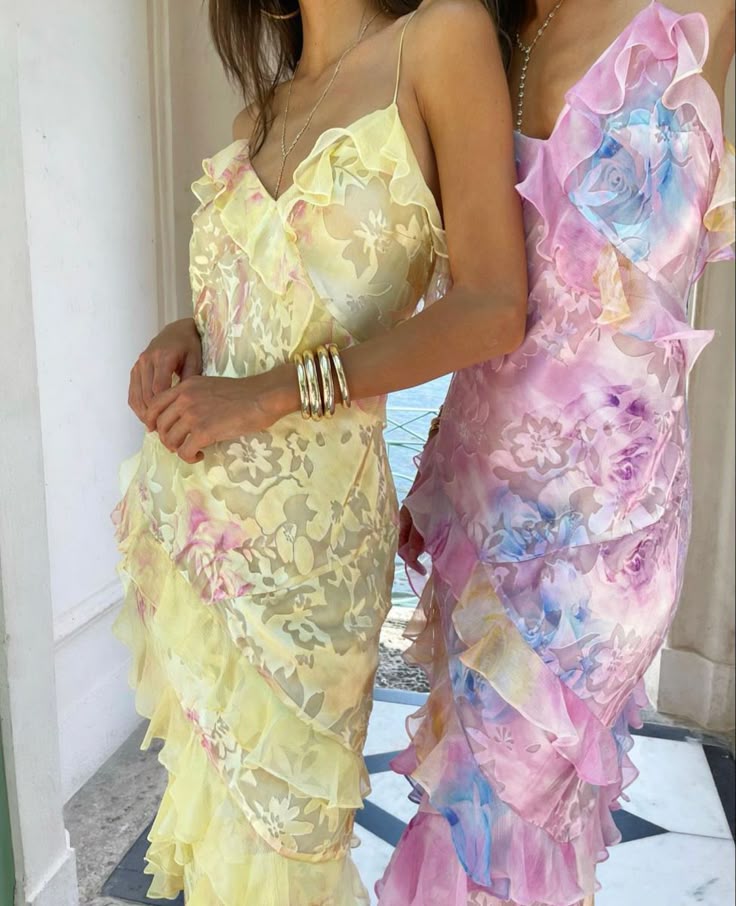 Floral Ruffle Tiered Strappy Maxi Dress - Wedding Guest