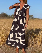 Relaxed Abstract Summer Dress