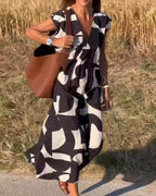 Relaxed Abstract Summer Dress