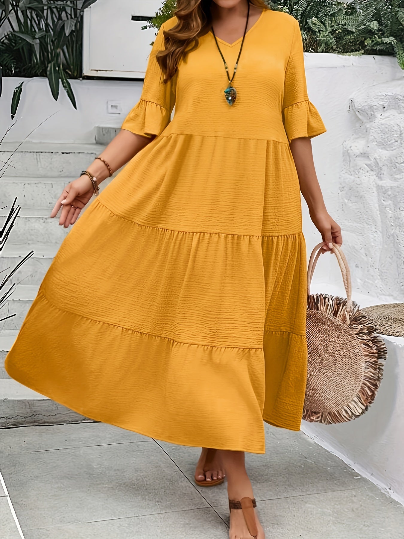 Graceful Flowy Summer Dress