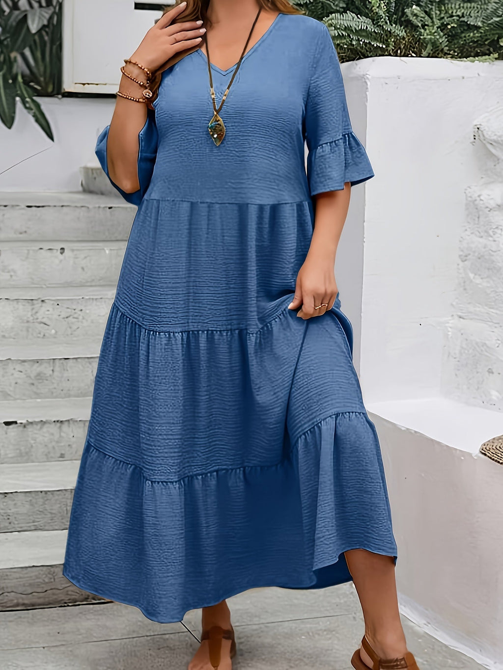 Graceful Flowy Summer Dress