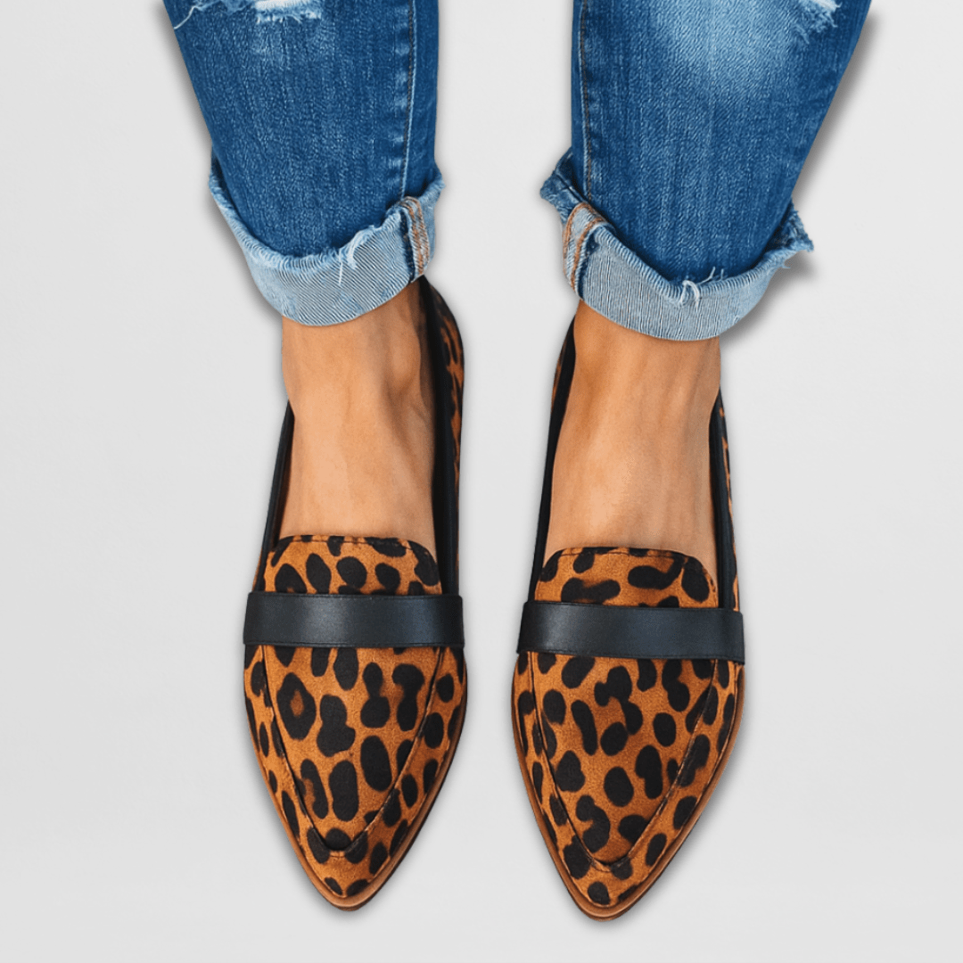 Penny Strap Pointed Toe Suede Slip-On Loafer