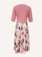 Floral Swing Maxi Dress and Cropped Jacket Set - Wedding Guest