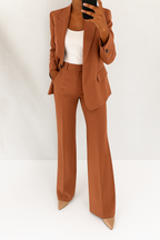 Peak Lapel Single Button Tailored Blazer and Pant Set