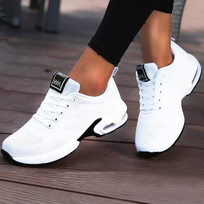 Flyknit Graphic Tab Air Sole Lace Up Chunky Platform Sneaker