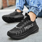 Graphic Print Mesh Lace Up Cushioned Sole Athletic Sneaker