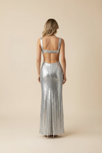 Elegant Sequin Square Neck Homecoming Dress