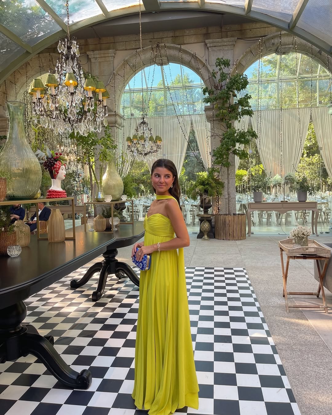 Elegant Pleated Halter Neck Maxi Dress - Formal Wedding Guest