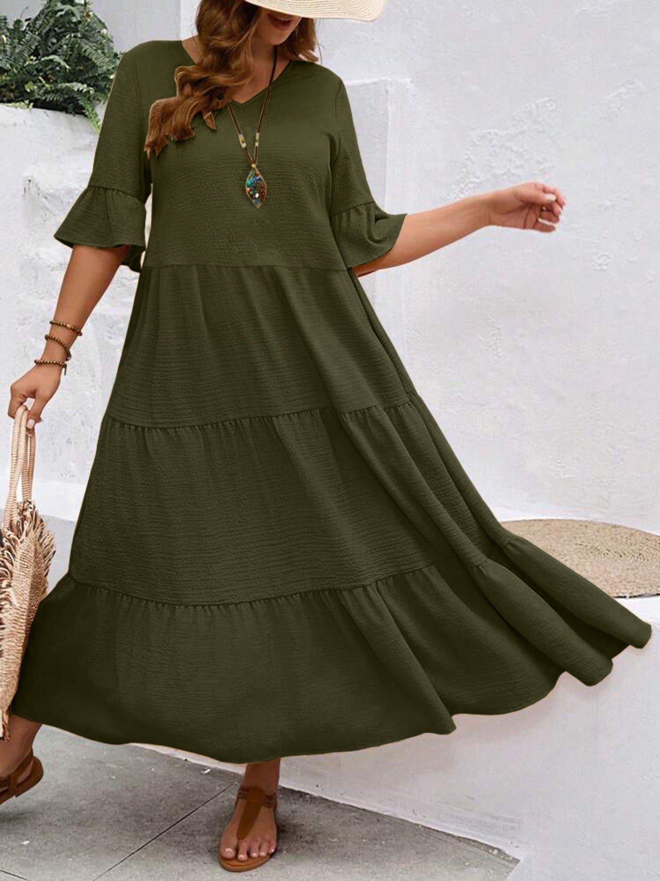 Graceful Flowy Summer Dress