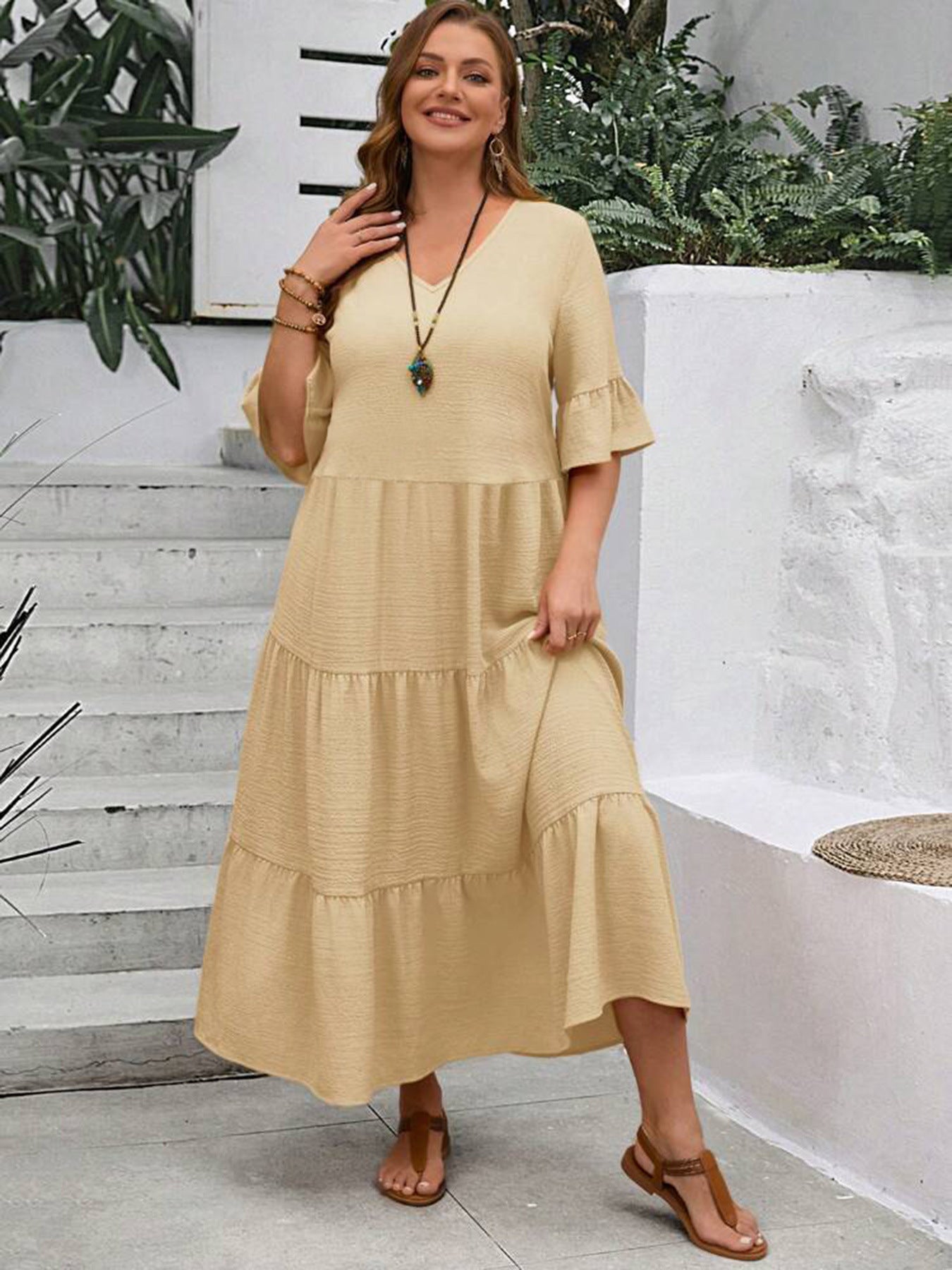 Graceful Flowy Summer Dress