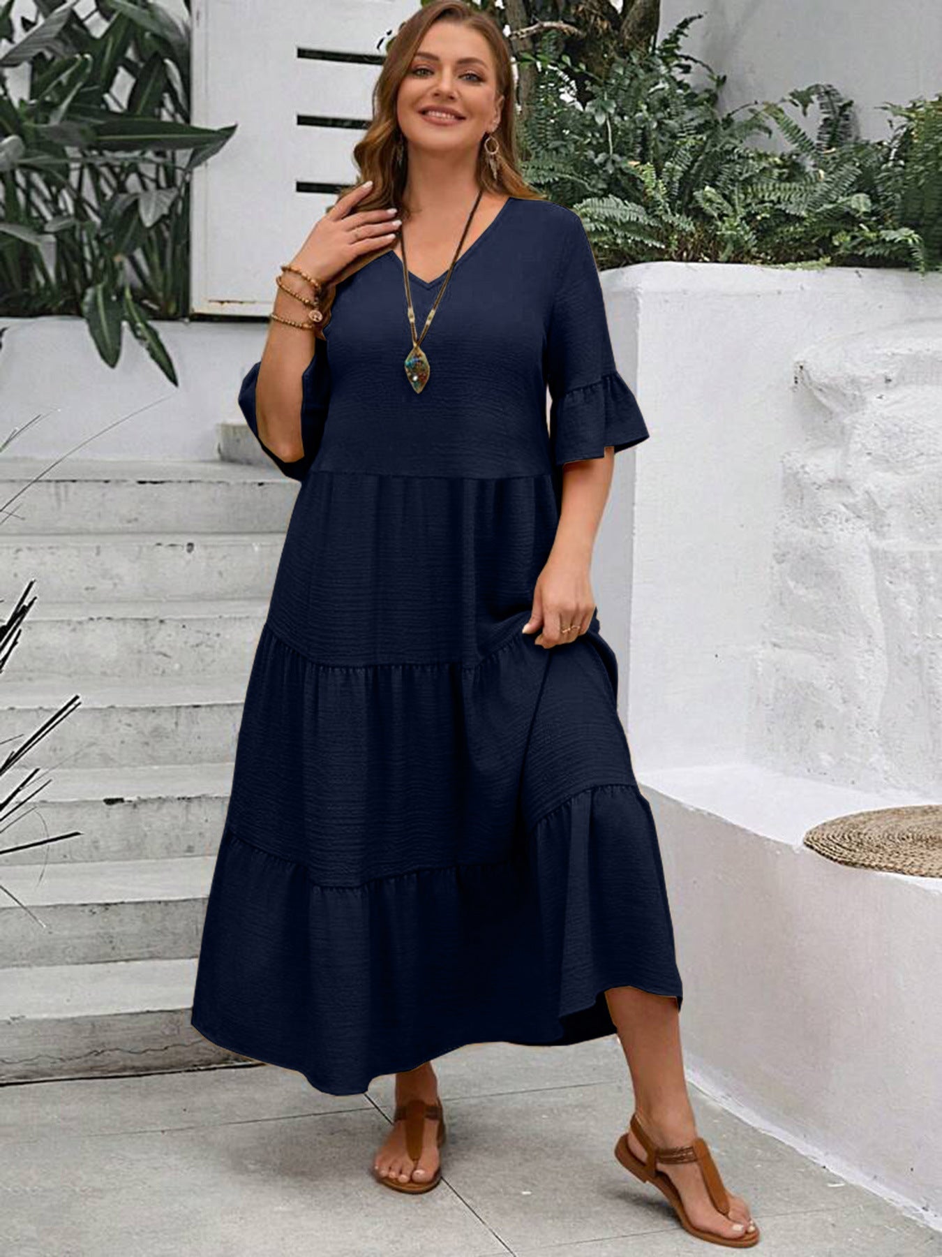 Graceful Flowy Summer Dress