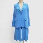 Linen Blazer Bermuda Short Three Piece Suit Set