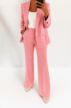 Peak Lapel Single Button Tailored Blazer and Pant Set