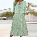Floral Sequin Midi Dress & Jacket Two Piece Set - Wedding Guest