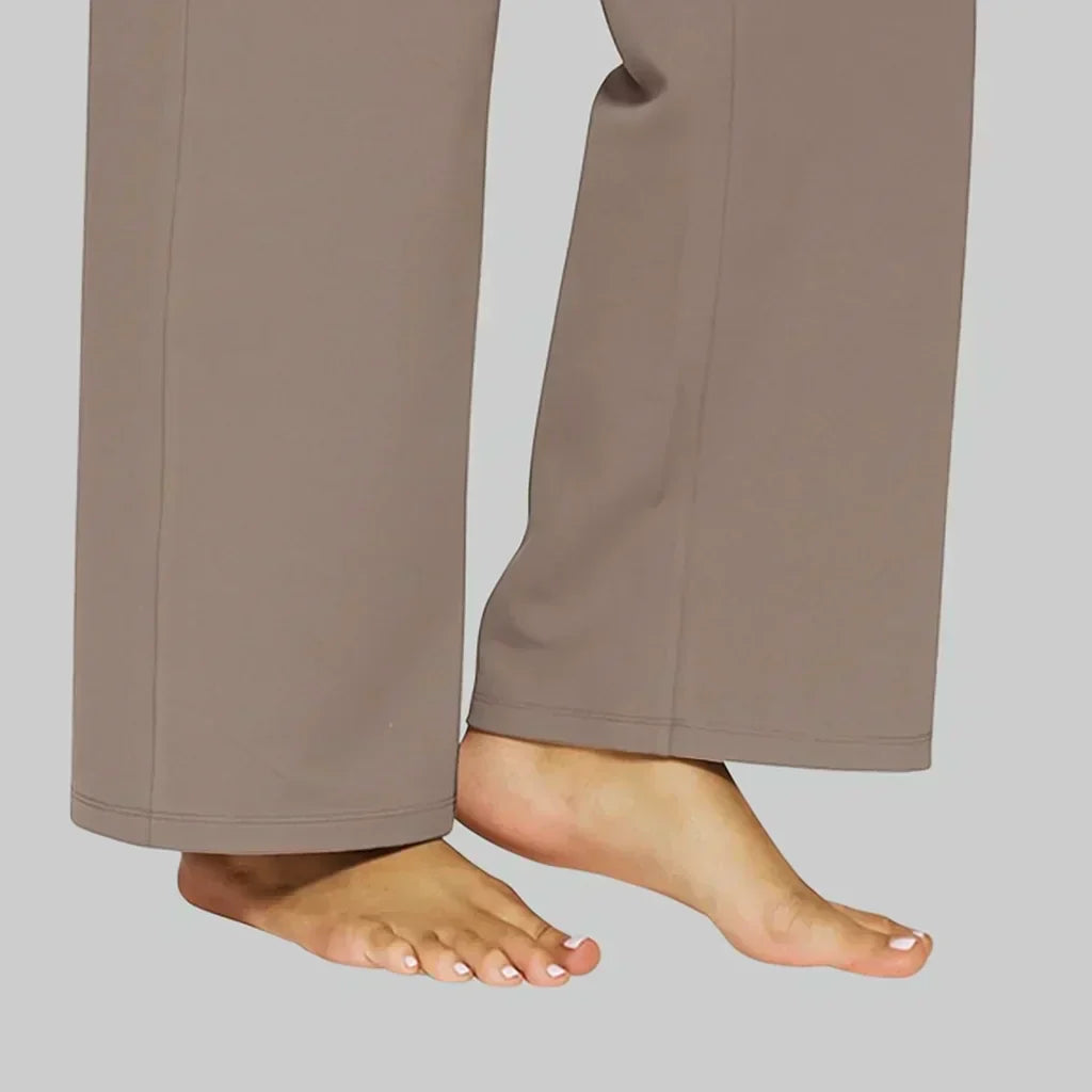 High Waist Wide Leg Pocket Stretch Yoga Pant