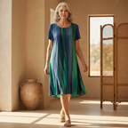 Striped Relaxed Swing Summer Dress