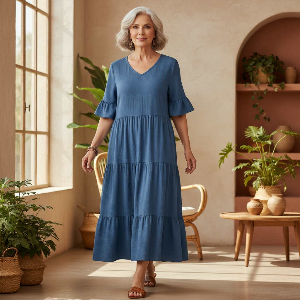 Graceful Flowy Summer Dress