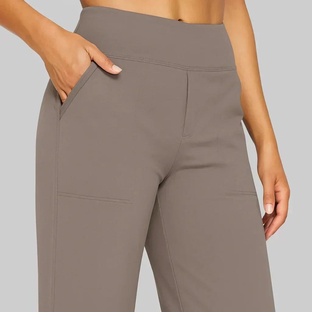 High Waist Wide Leg Pocket Stretch Yoga Pant